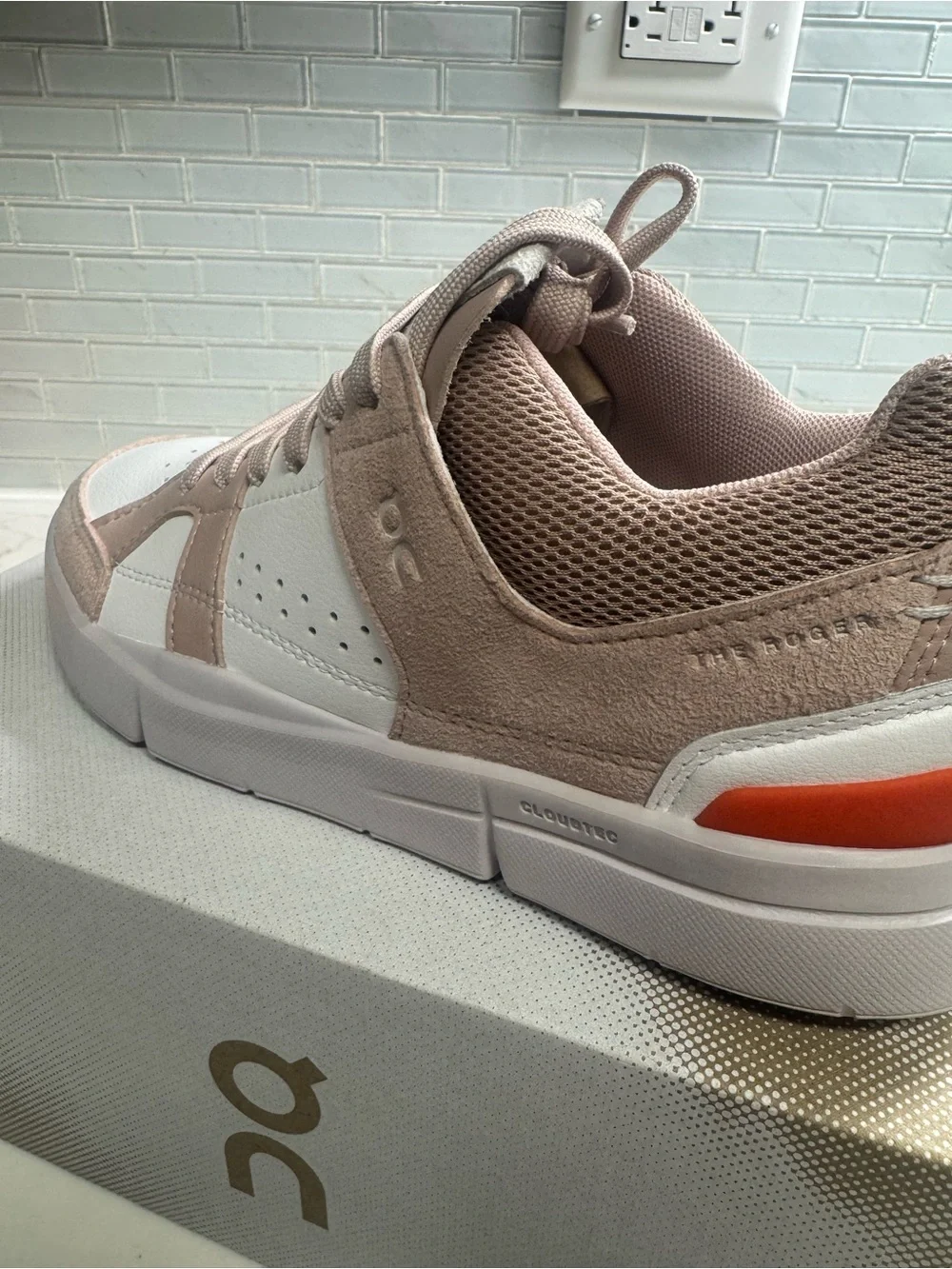 On Women's Low-Top Casual Sneaker in Blush